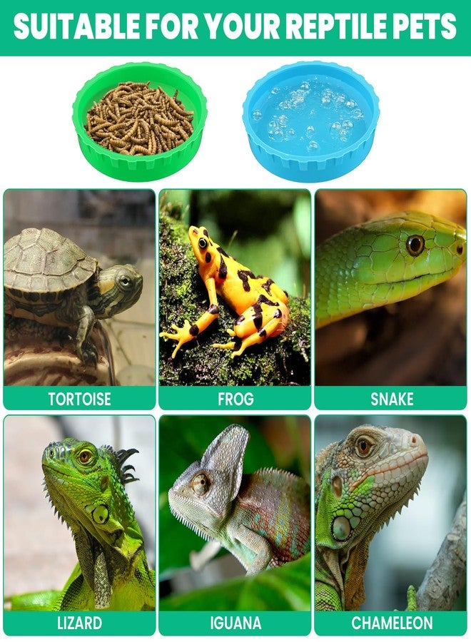 Guduling 6 Pcs Gecko Feeding Cups,Silicone Geckos Food Cup,Silicone Crested Gecko Food,and Water Bowl,Reptile Feeding Cups for Geckos,Isopods,Lizards,Tarantula,Small Pets,Easy Clean & 6 Colors - Image 3